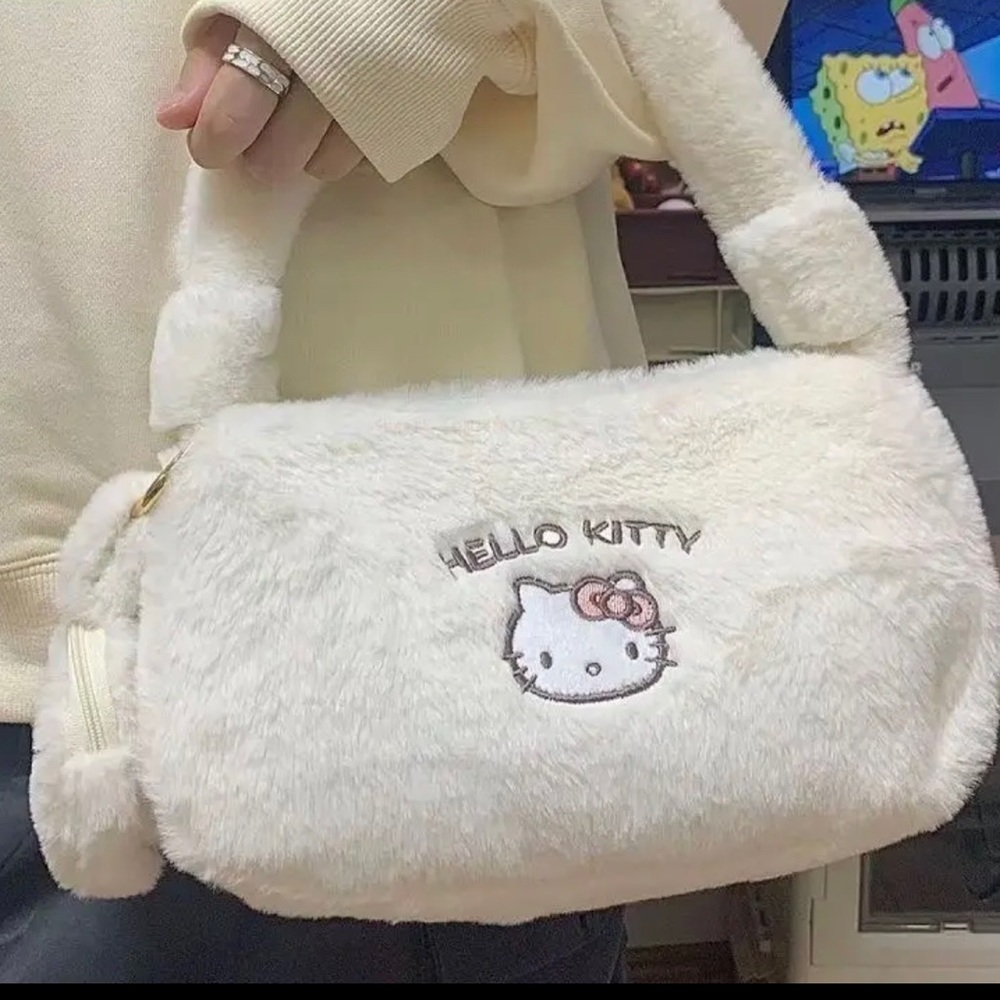 New super cute plush hello kitty purse